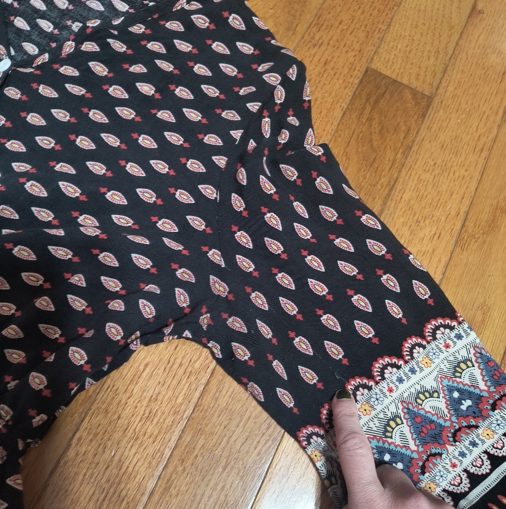 3/$10⭐ Boho Peasant Maxi Dress, Rayon, Women's Small/Medium - Picture 5 of 16